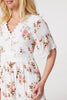 White | Floral Lace Detail Skater Dress
