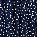 Navy | Polka Dot Cap Sleeve Midi Dress