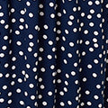 Navy | Polka Dot Cap Sleeve Midi Dress
