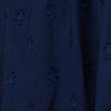 Navy | Embossed V-Neck Knee Length Dress
