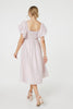 Pink | Puff 1/2 Sleeve Knee Length Dress