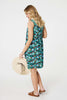 Black | Floral Sleeveless Relaxed Short Dress