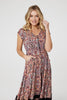 Black | Paisley Lace Detail Maxi Dress
