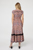 Black | Paisley Lace Detail Maxi Dress