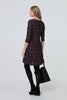 Pink | Ditsy Floral Lace 3/4 Sleeve Short Dress
