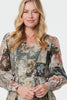 Olive | Patchwork Print Tie Waist Midi Dress
