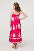 Pink | Ikat Print Sleeveless A-Line Maxi Dress
