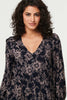 Navy | Floral Lace Long Sleeve Maxi Dress

