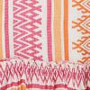 Pink | Aztec Print V-Neck 3/4 Sleeve Short Dress
