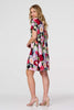 Red | Abstract Relaxed Short Shift Dress
