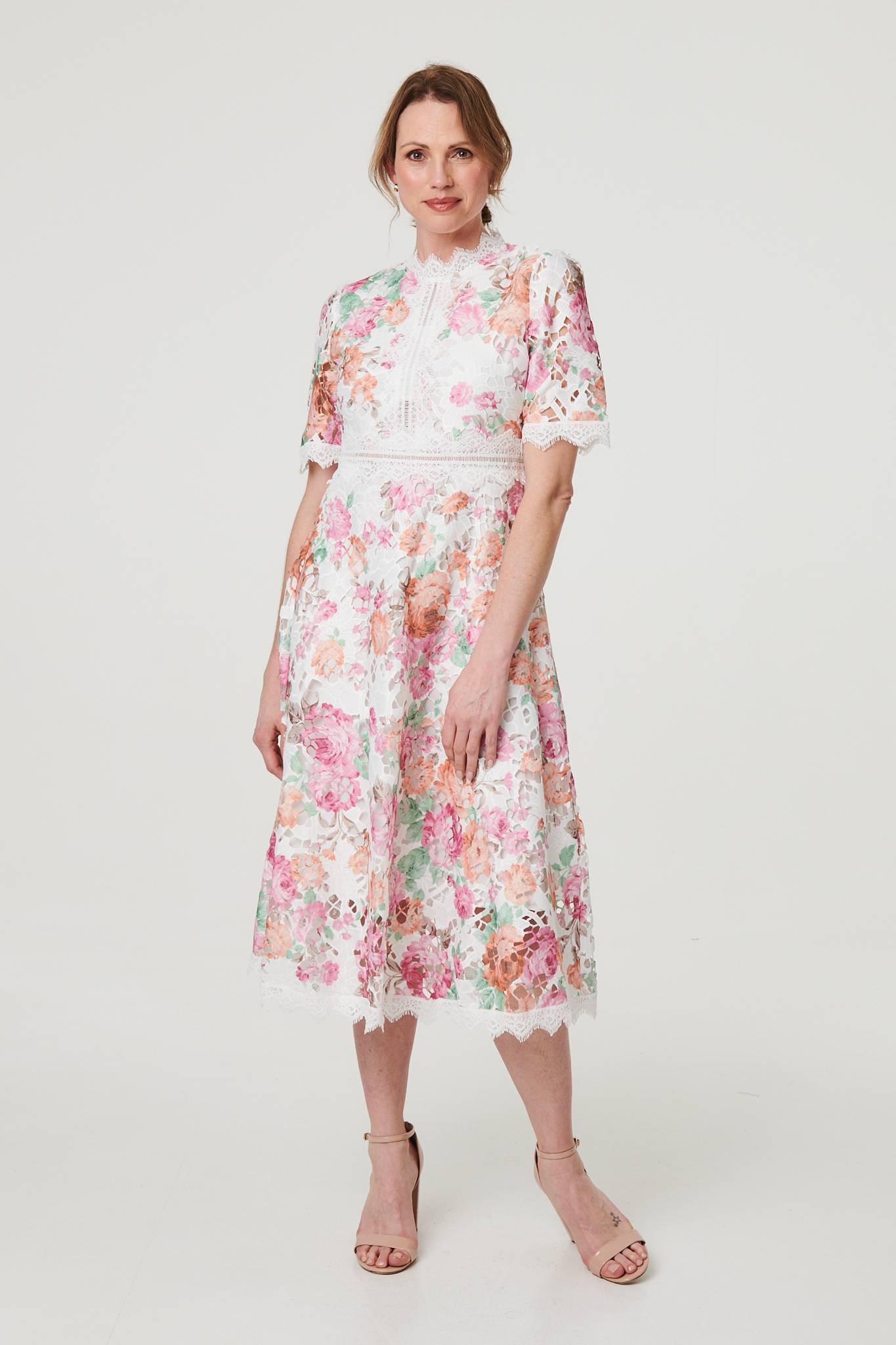 【sakura】Lace Trimmed Floral Dress Lace Trimmed Floral Dress【新色】 - YouTube