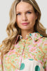 Yellow | Patchwork Print Knee Length Shirt Dress
