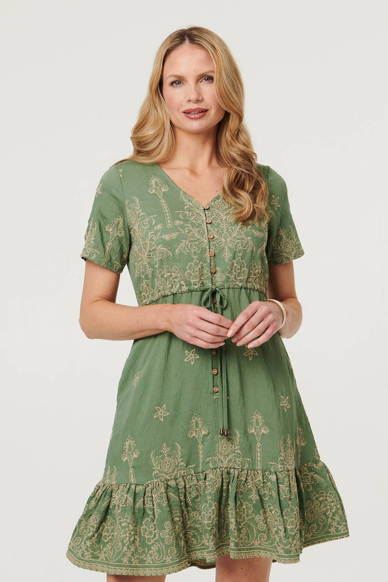 Floral Knee Length Dresses | Knee Length Dresses | Izabel London Floral Knee Length Dresses | Knee Length Dresses | Izabel London