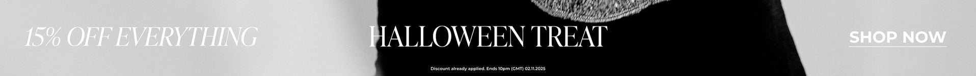 Halloween Treat: 15% Off Everything