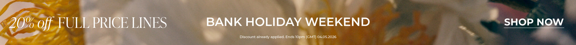 20% Off Full Price Lines | Shop Now