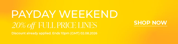 Payday | 20% Off Full Price Lines