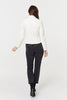 White | Zip Front Faux Leather Jacket
