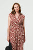Red | Geo Print Sleeveless Tie Waist Jumpsuit
