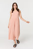 Pink | Relaxed Sleeveless Wide Crop Jumpsuit
