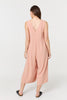 Pink | Relaxed Sleeveless Wide Crop Jumpsuit
