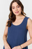 Indigo | Relaxed Sleeveless Wide Crop Jumpsuit
