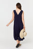 Navy | Relaxed Sleeveless Wide Crop Jumpsuit

