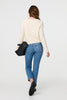 Cream | Textured Knit Metallic Button Cardigan
