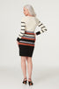 Black | Stripy Long Sleeve Knit Dress
