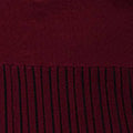 Red | Zip Collar Pleated Knit Dress