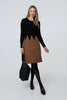 Black | Printed Long Sleeve Jumper Dress