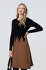 Black | Printed Long Sleeve Jumper Dress