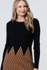 Black | Printed Long Sleeve Jumper Dress
