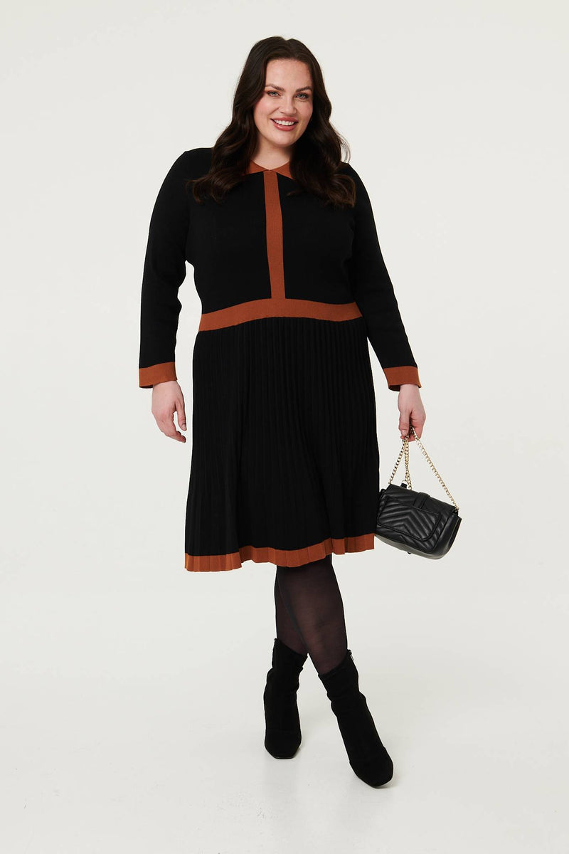 Black Long Sleeve Skater Dresses | Long Sleeve Skater Dresses | Izabel London Black Long Sleeve Skater Dresses | Long Sleeve Skater Dresses | Izabel London