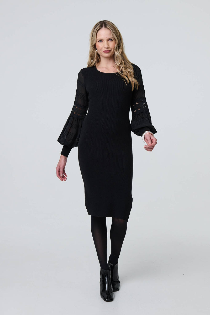 Black Knee Length Dresses | Knee Length Dresses | Izabel London Black Knee Length Dresses | Knee Length Dresses | Izabel London