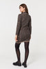 Beige | Printed High Neck Bodycon Mini Dress
