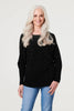 Black | Embellished Long Sleeve Knit Top