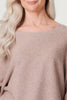 Brown | Embellished Long Sleeve Knit Top