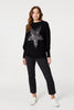 Black | Star Embellished Knit Sweater