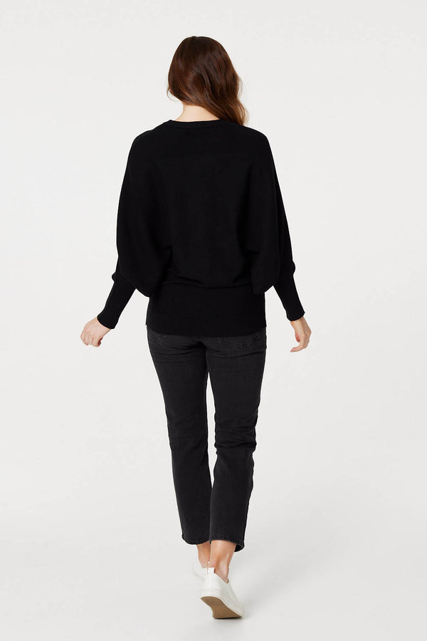 Black | Star Embellished Knit Sweater