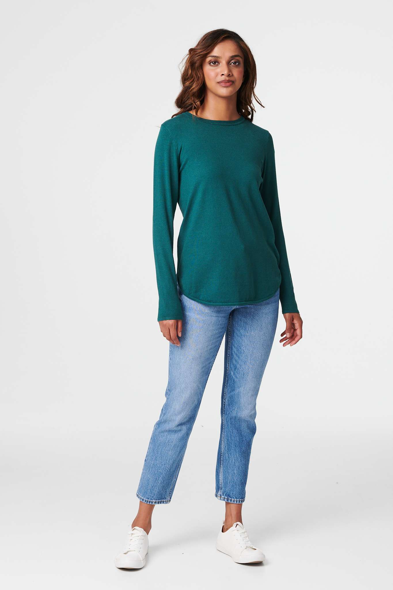 Green | Long Sleeve Knit Pullover
