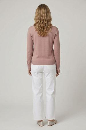 Tan | Floral Gemstone Embellished Jumper