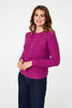 Orchid | Textured Long Sleeve Knitted Jumper
