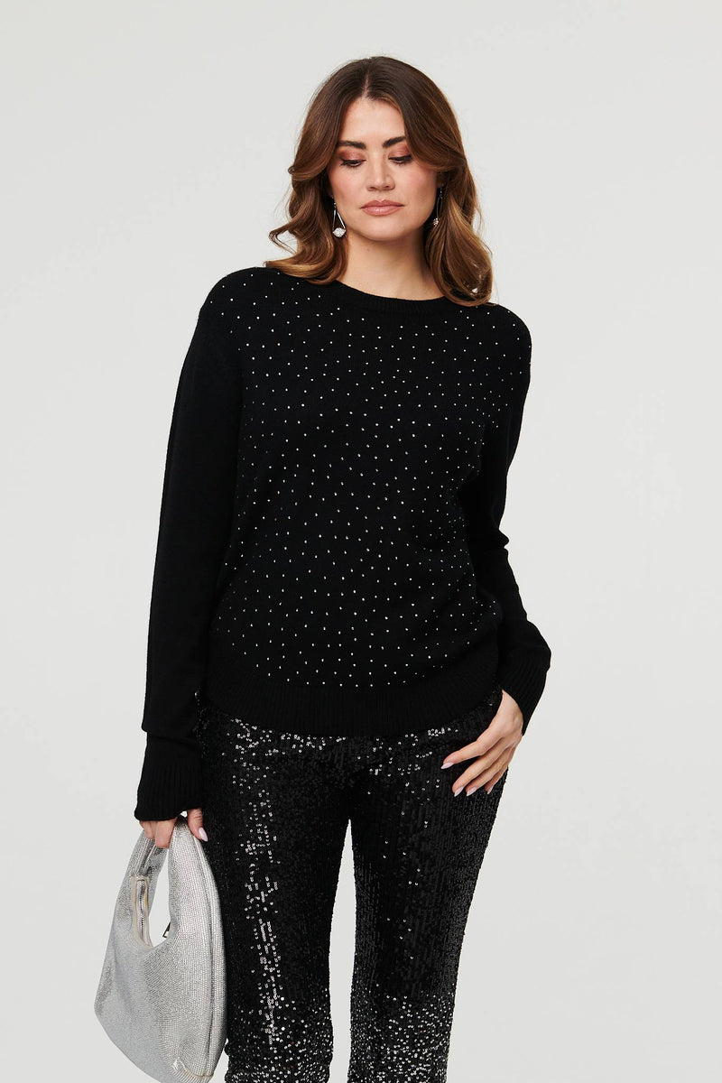 Sparkle Detail Relaxed Jumper