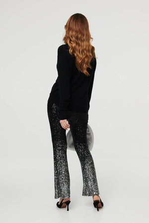 Black | Sparkle Detail Relaxed Jumper

