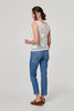 White | Sparkly Embroidered Mesh Sleeveless Vest
