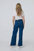 Blue | Denim High Waist Wide Leg Jeans
