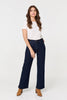 Navy | Denim High Waist Wide Leg Jeans
