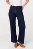 Navy | Denim High Waist Wide Leg Jeans
