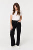 Black | Denim High Waist Flared Jeans
