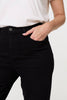Black | Denim High Waist Flared Jeans
